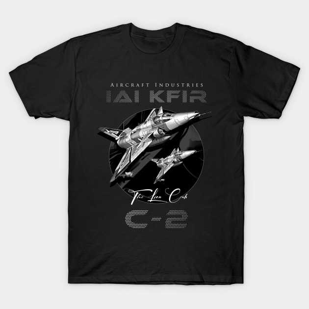 IAI Kfir C2 Supersonic Fighterjet Aircraft T-Shirt by aeroloversclothing